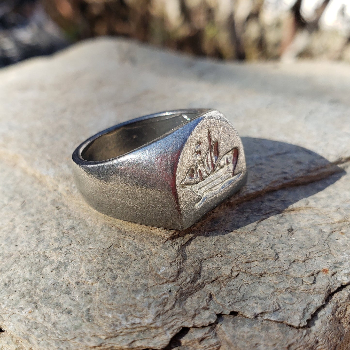 boat wax seal signet ring