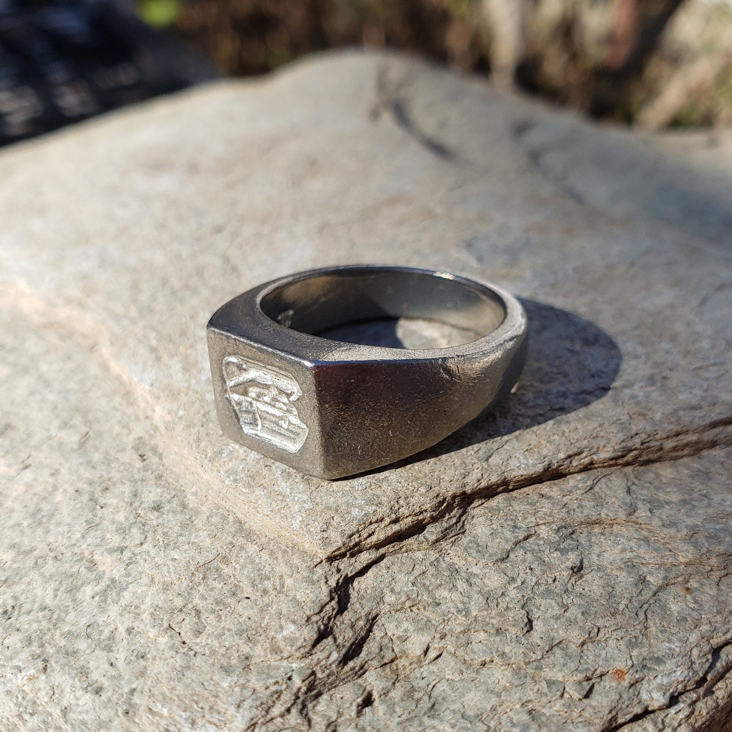 treasure chest wax seal signet ring