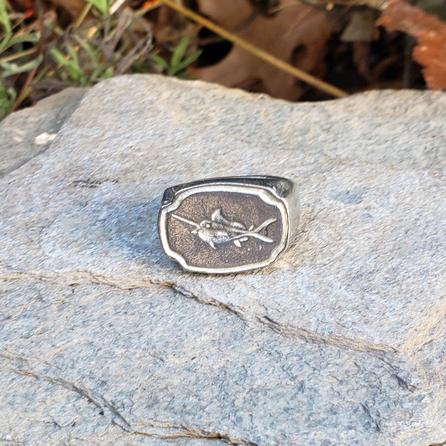 Marlin wax seal signet ring