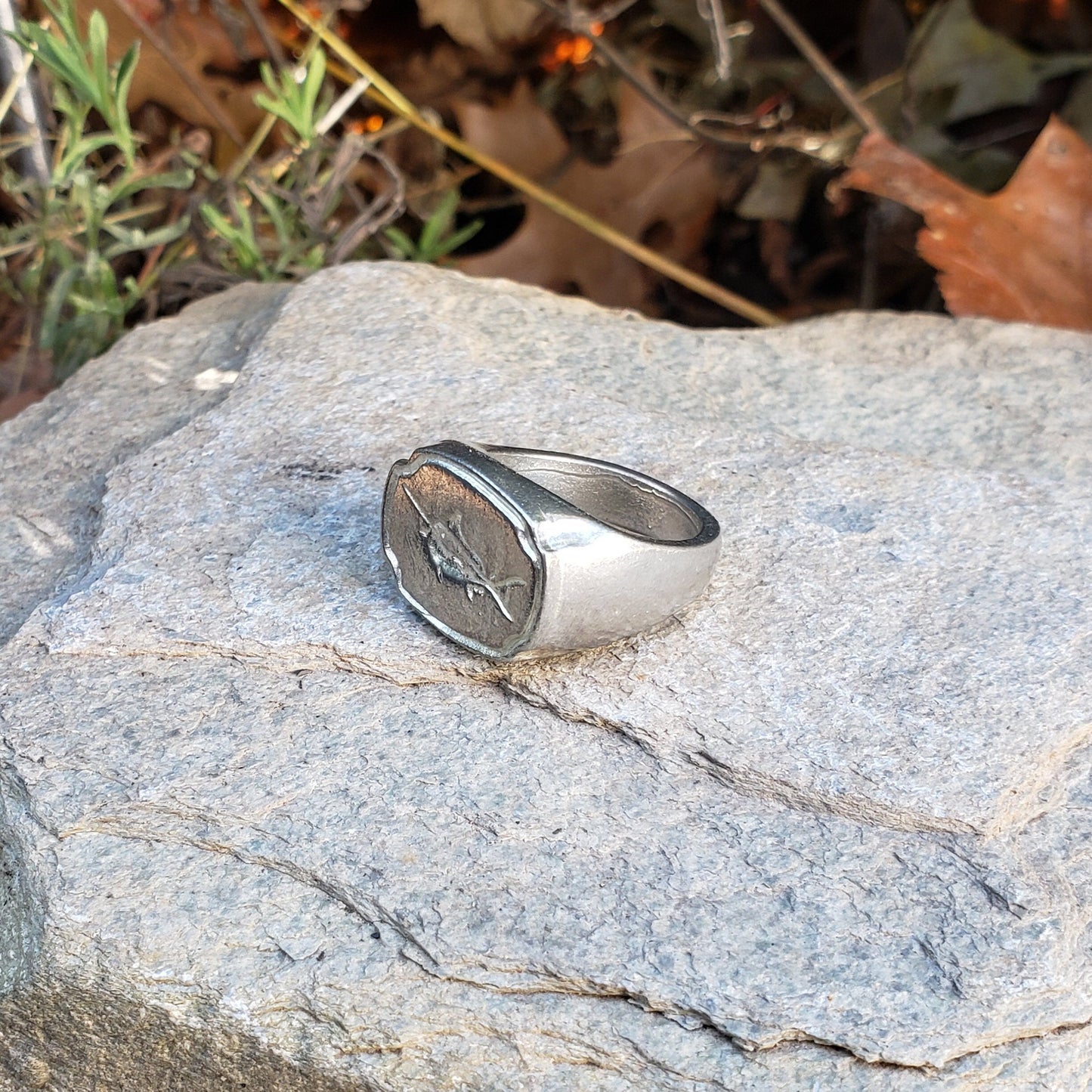 Marlin wax seal signet ring