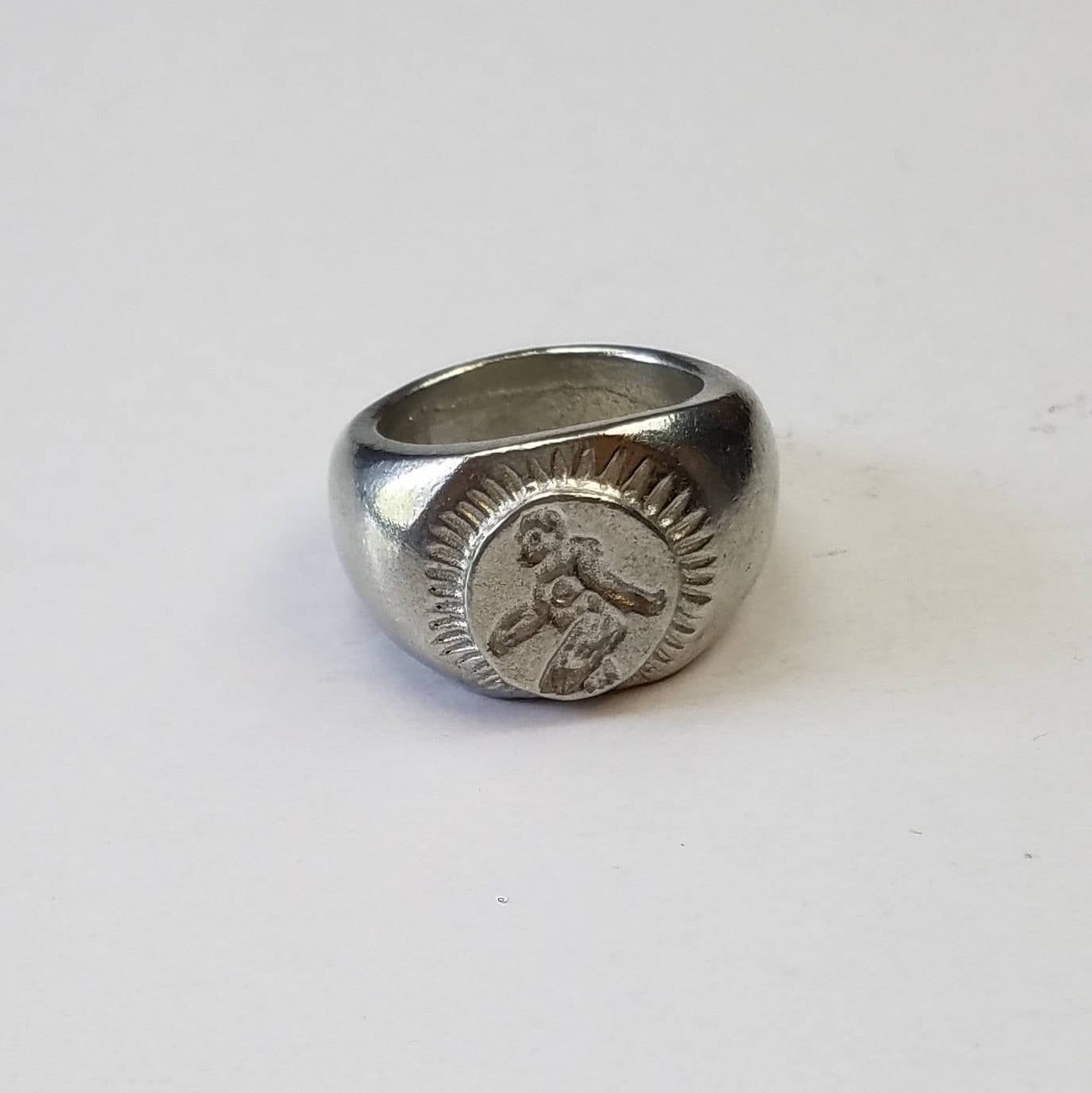 Bigfoot wax seal signet ring