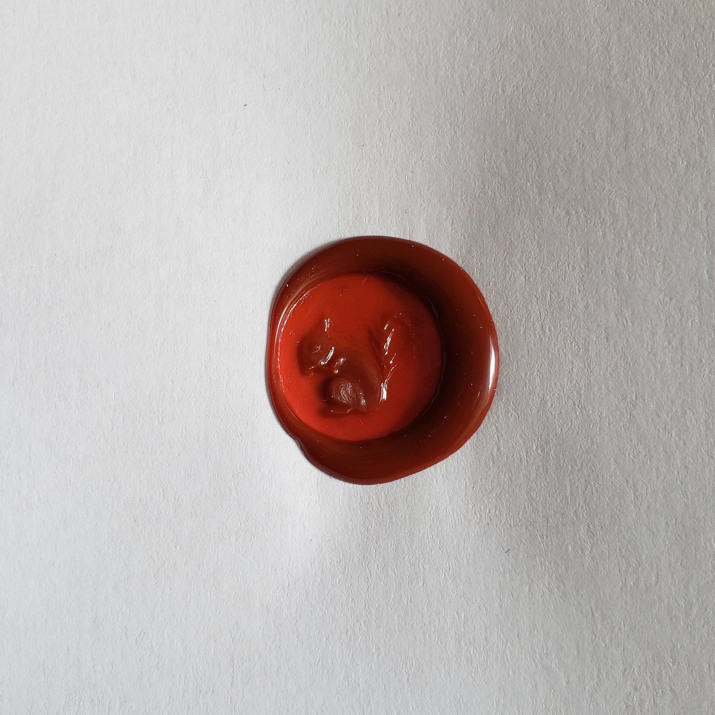 Squirrel wax seal signet ring