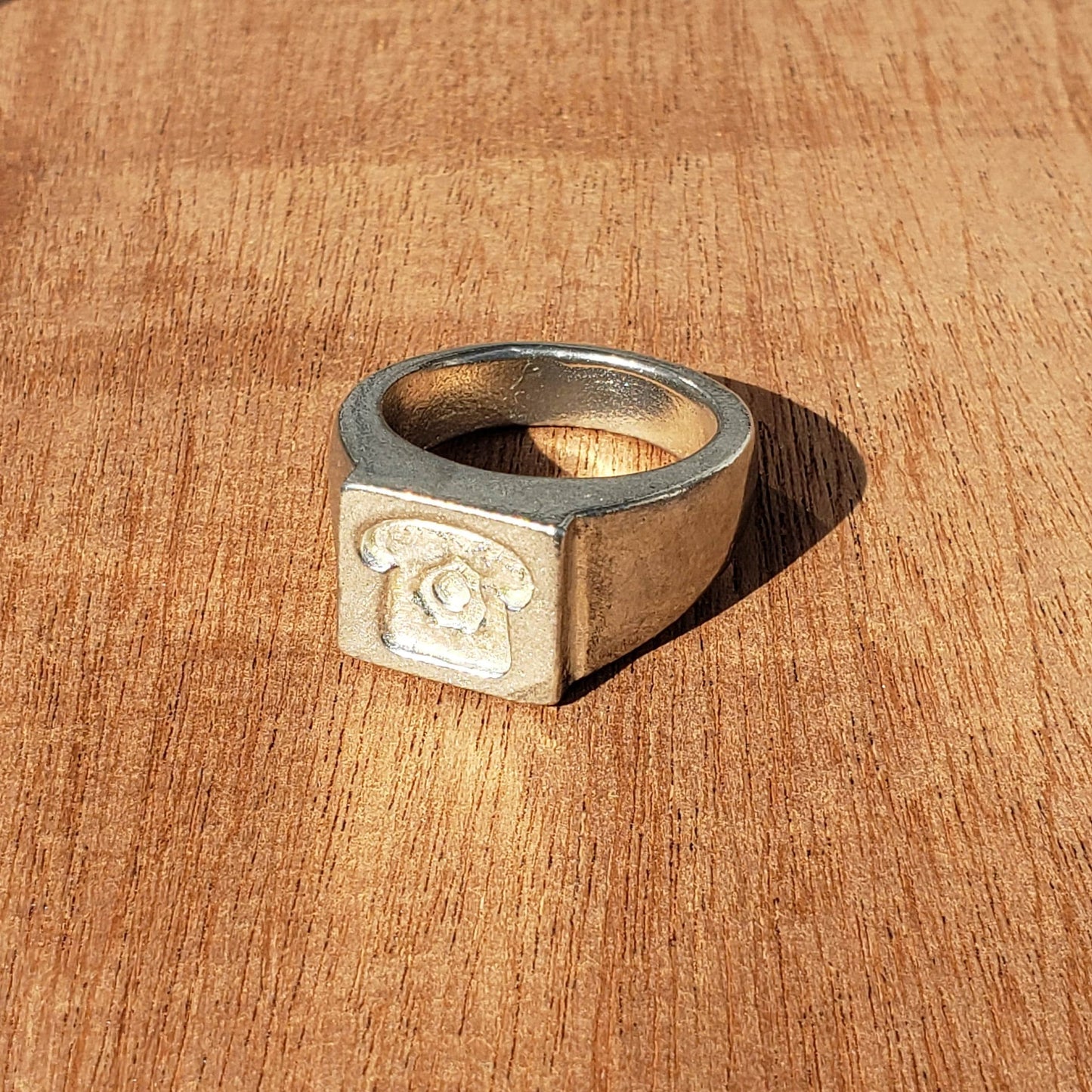 Buttered toast wax seal signet ring