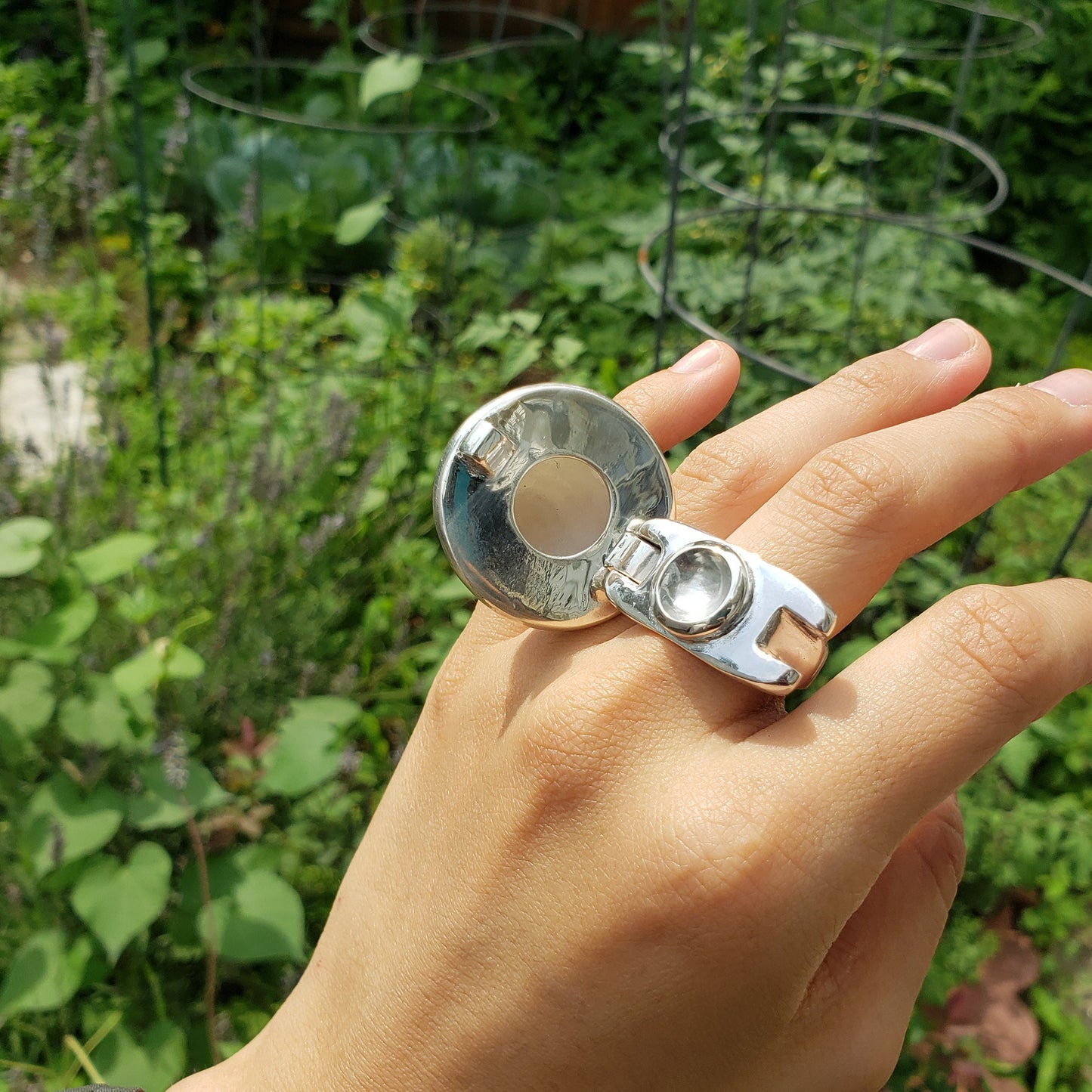 quartz geode poison ring