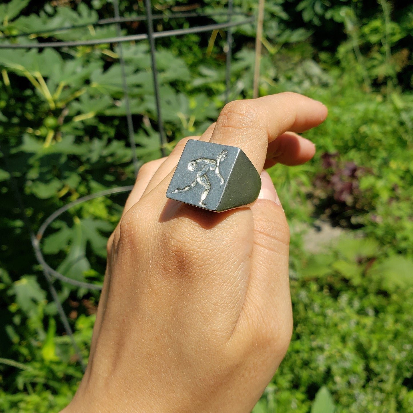 Bowler wax seal signet ring