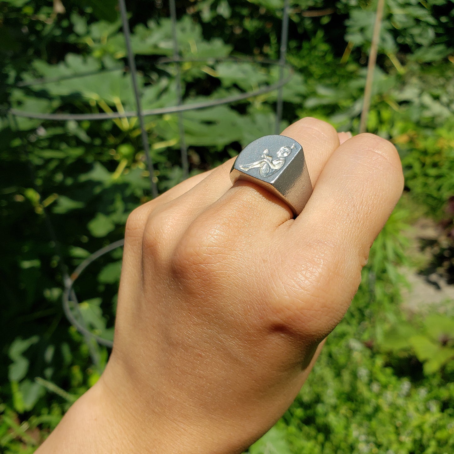 Reading wax seal signet ring