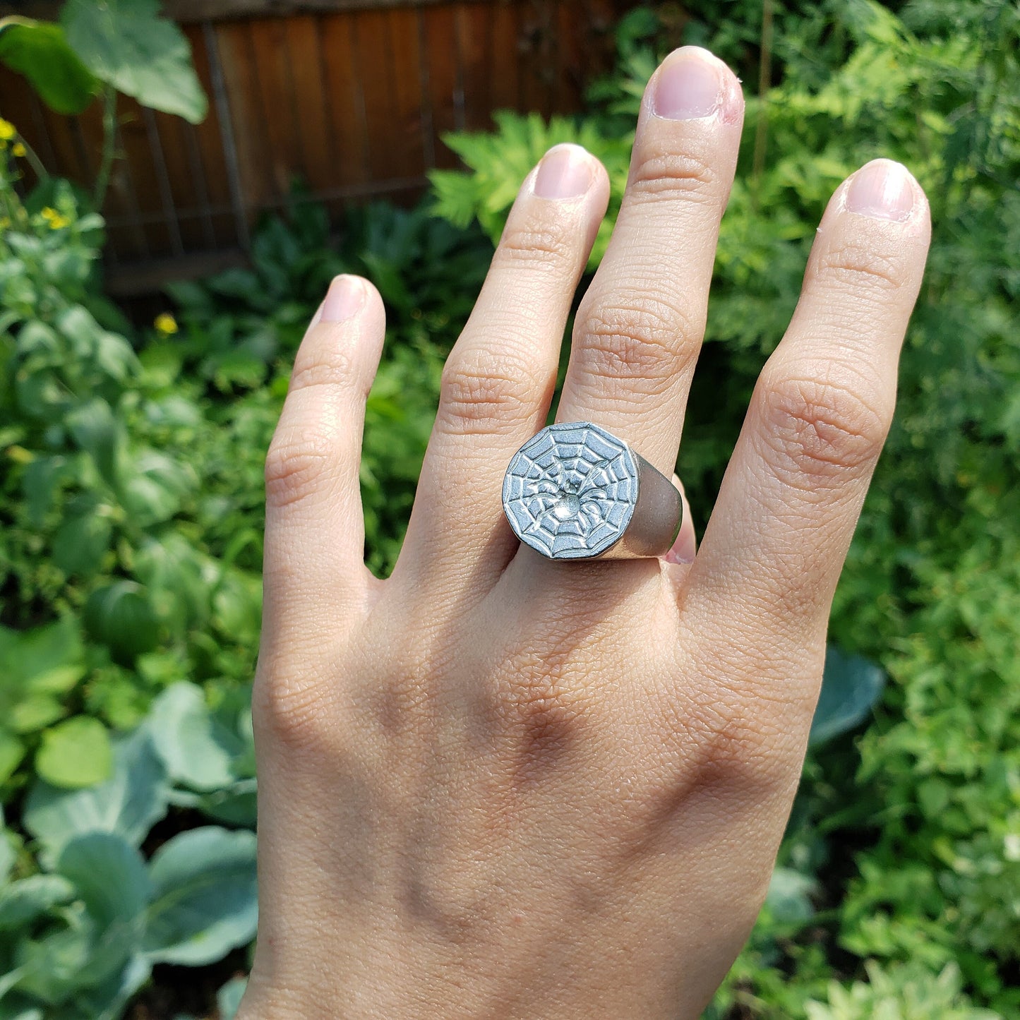 spider wax seal signet ring