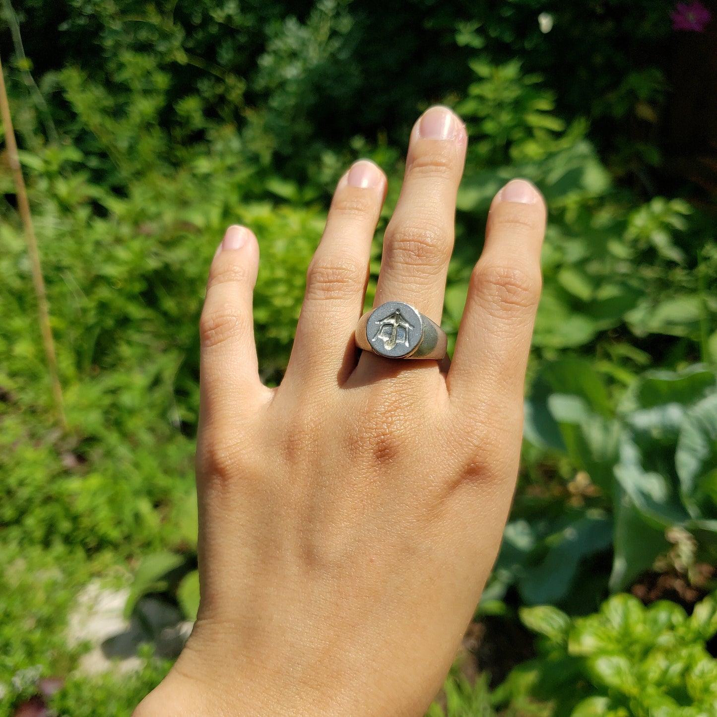 lantern wax seal signet ring