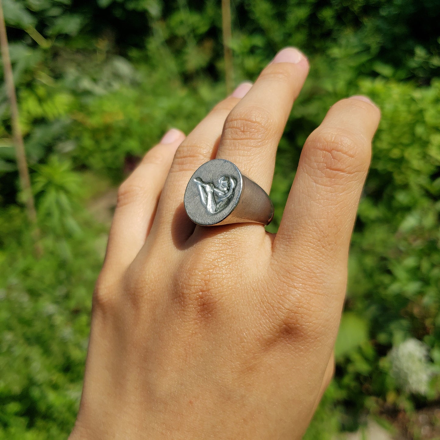 flautist wax seal signet ring