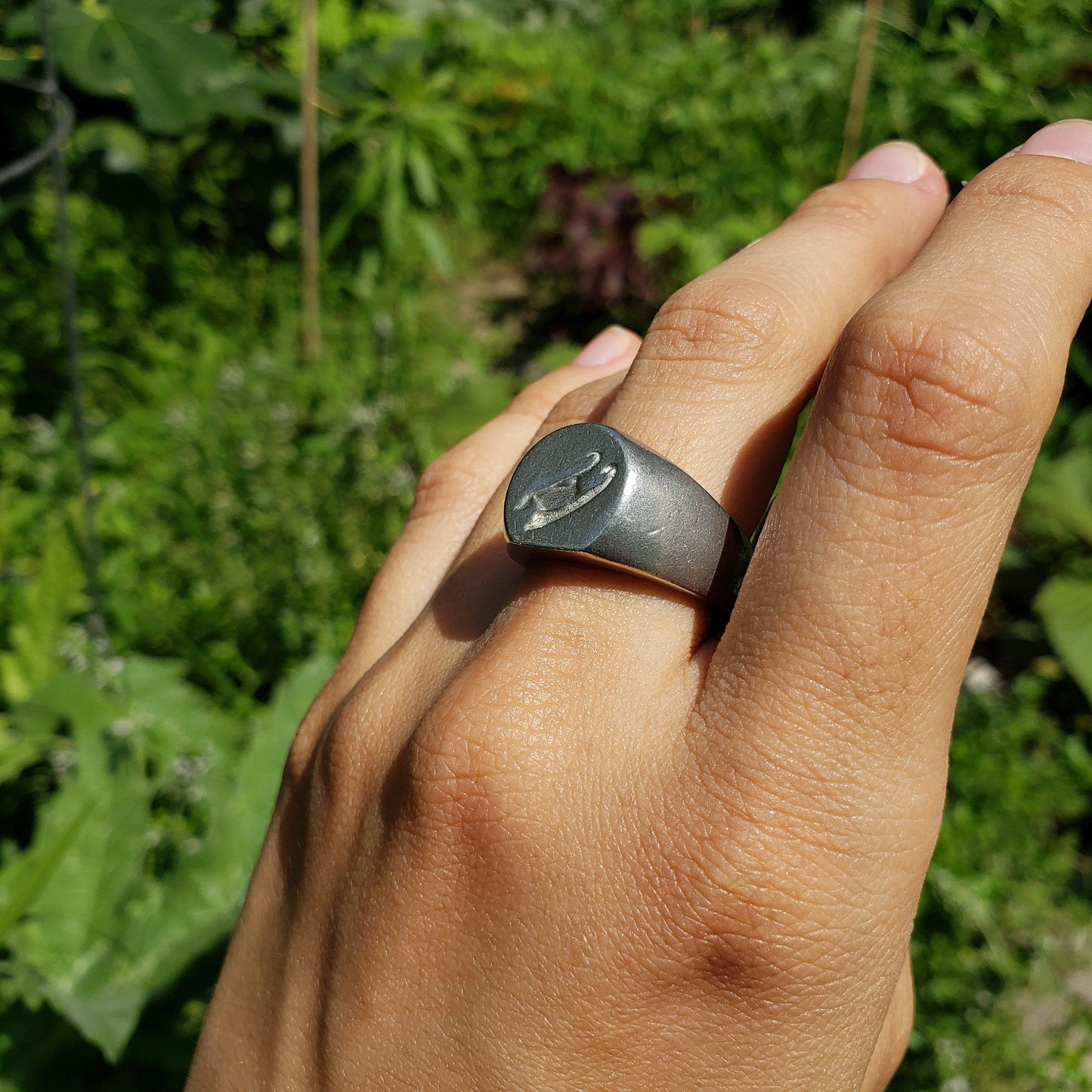 sled wax seal signet ring