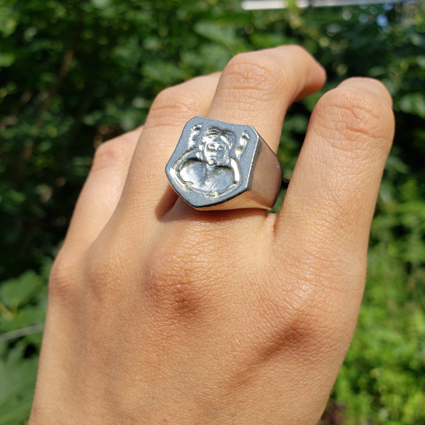 autocunnilingus wax seal signet ring