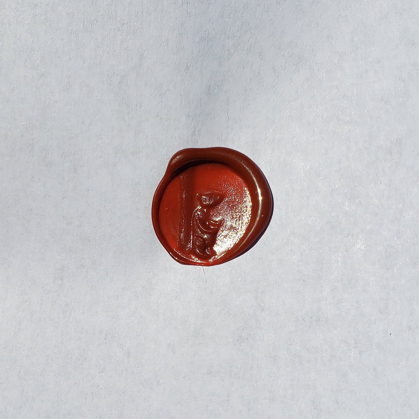 Bear back scratch wax seal signet ring