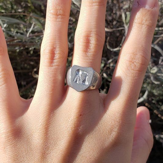 al-chemistry wax seal signet ring