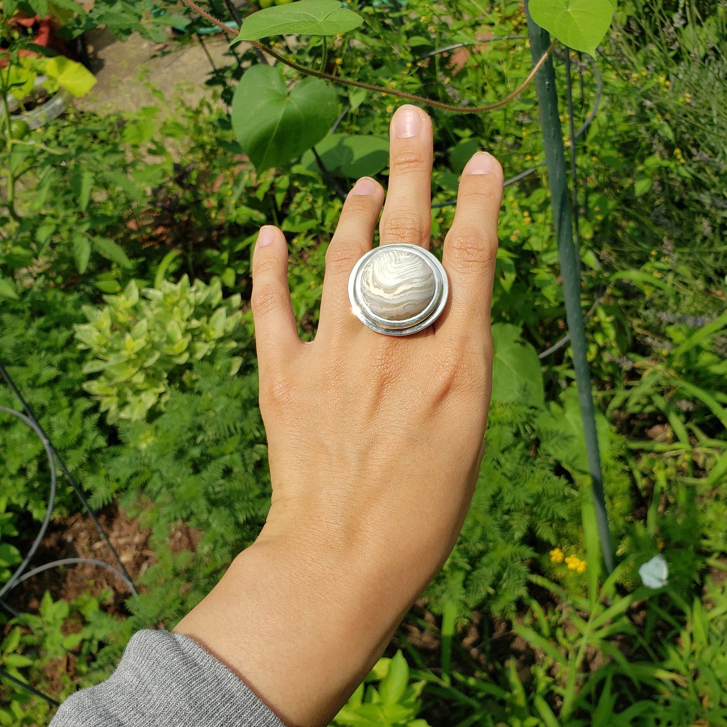 quartz geode poison ring