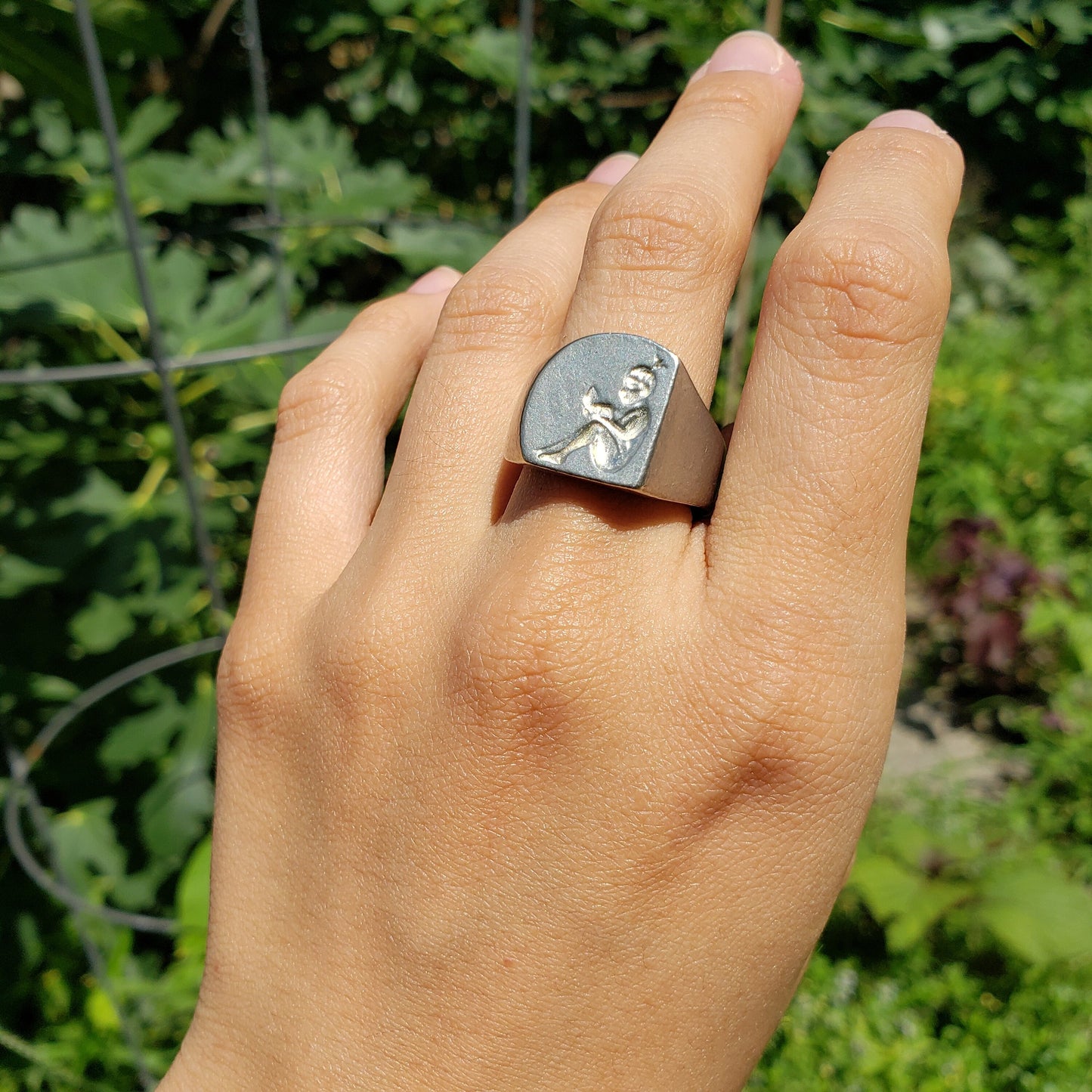 Reading wax seal signet ring