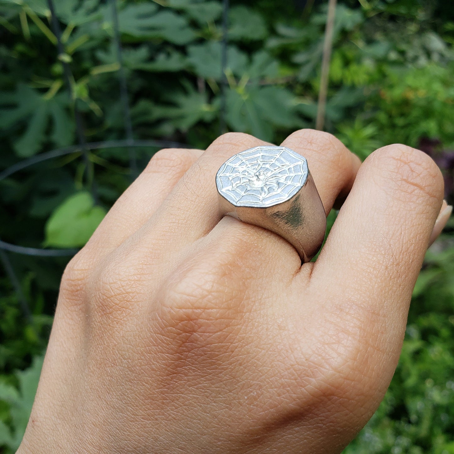 spider wax seal signet ring