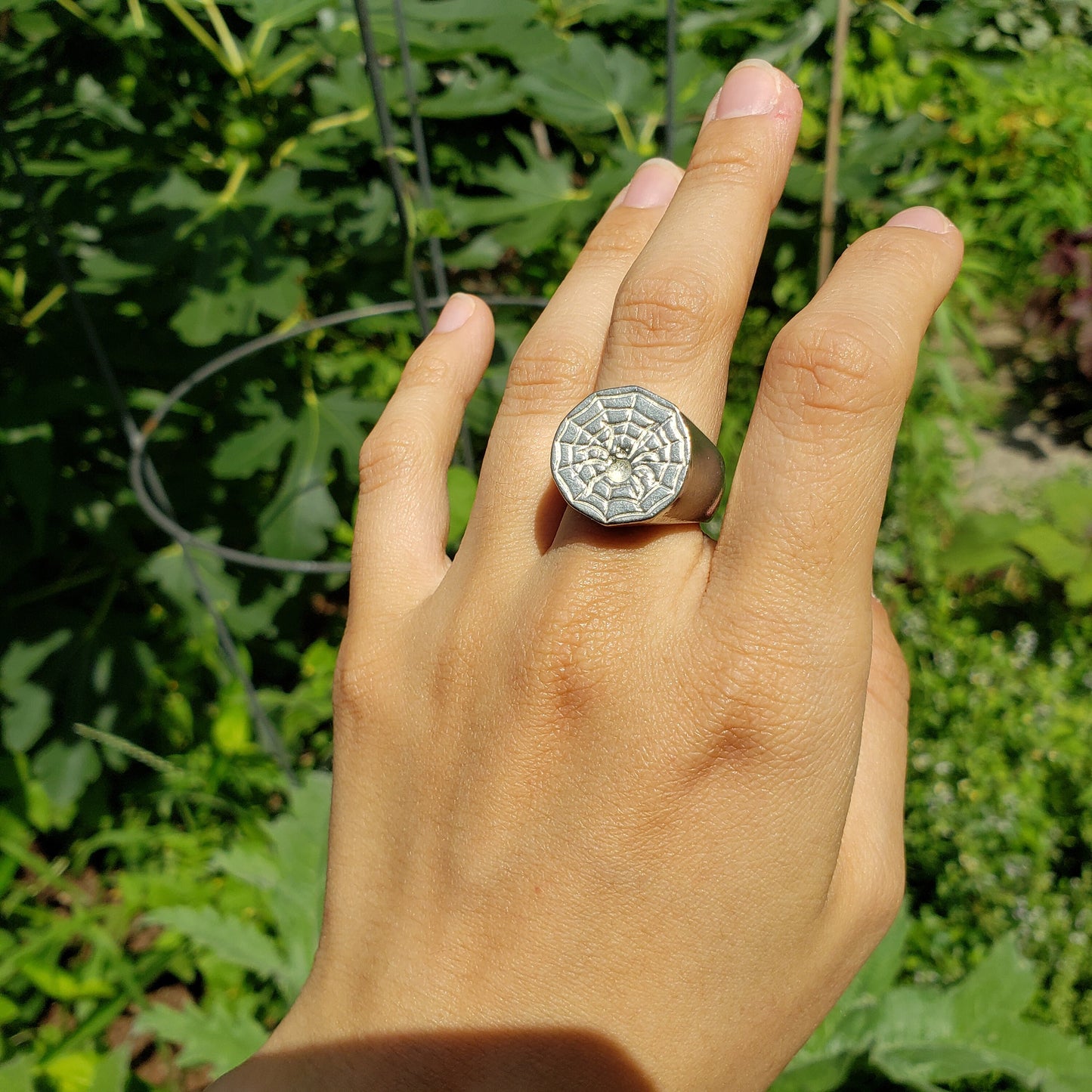 spider wax seal signet ring