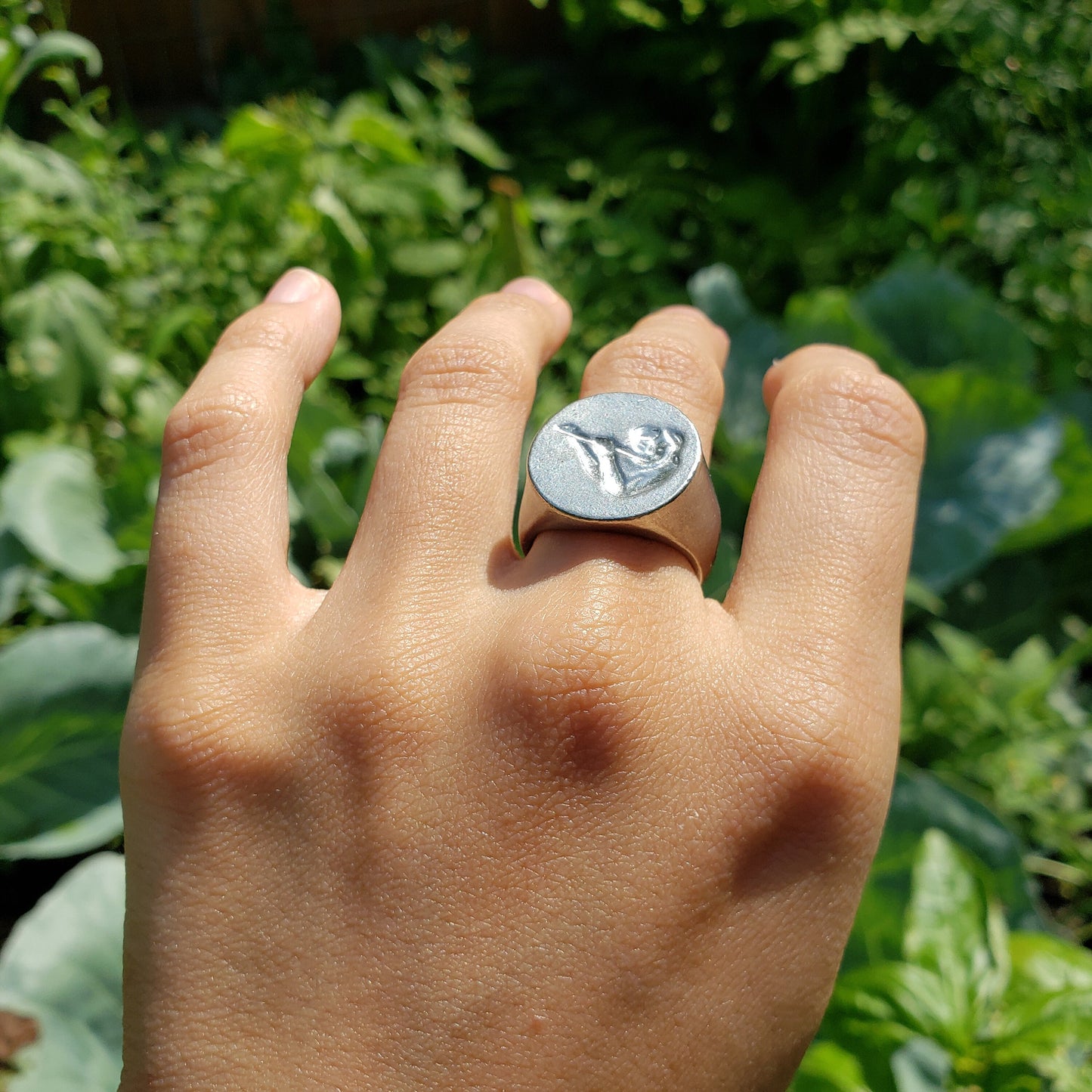 flautist wax seal signet ring