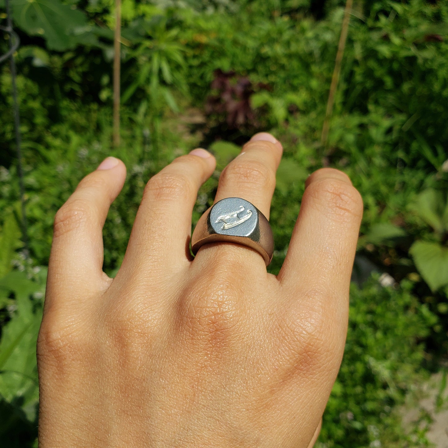 sled wax seal signet ring