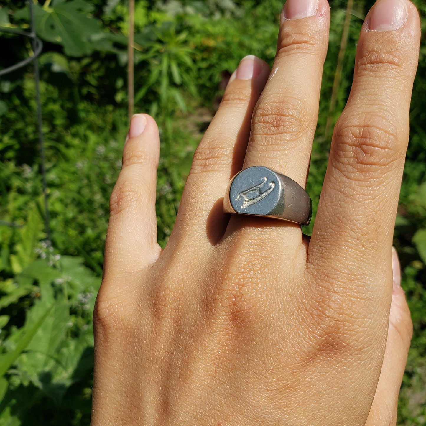 sled wax seal signet ring