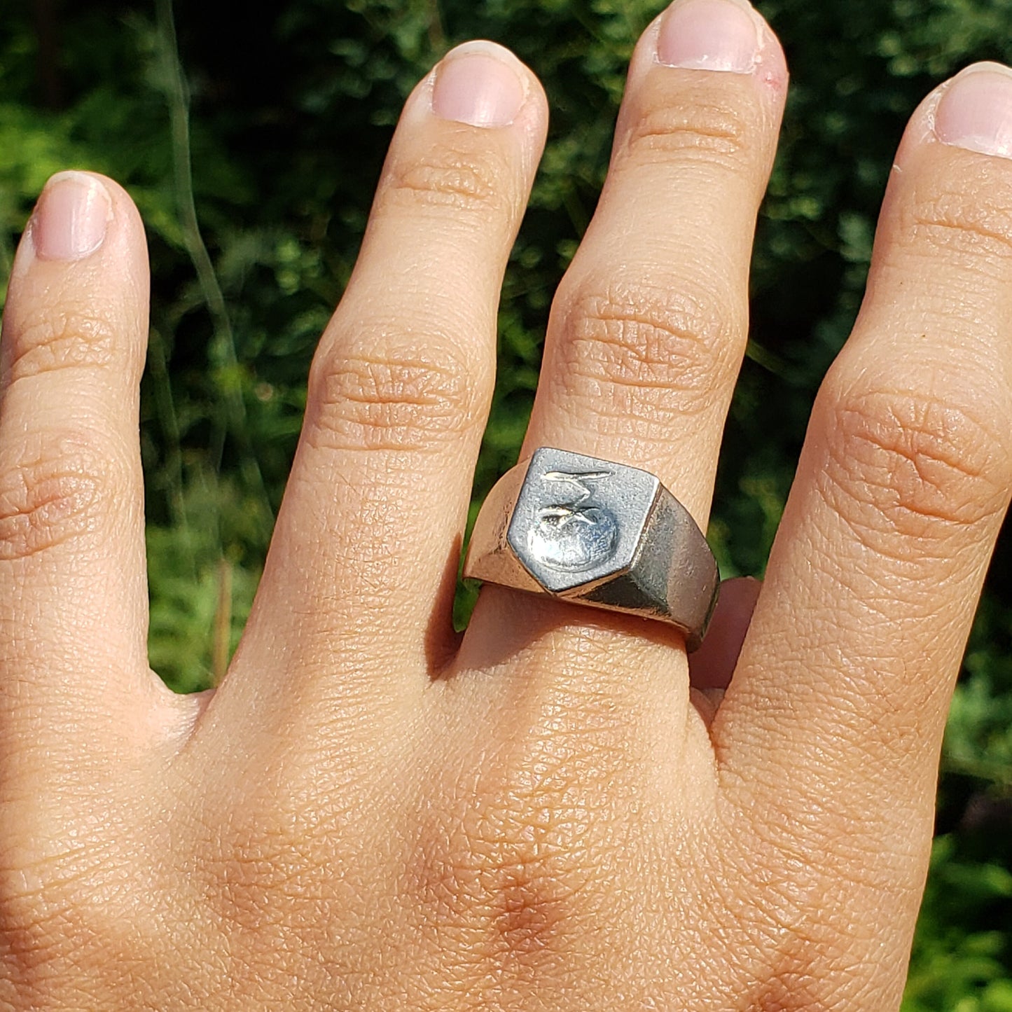 tomato wax seal signet ring