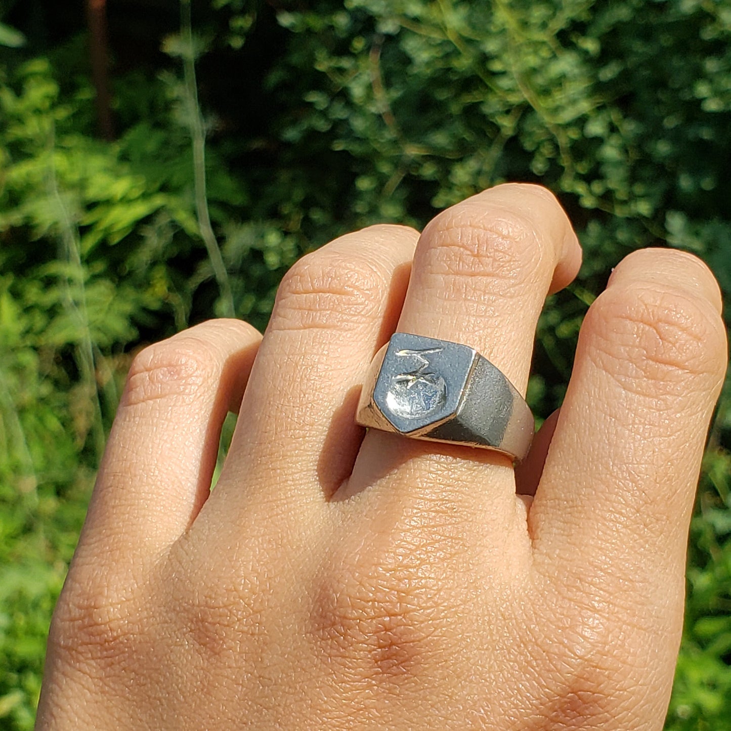 tomato wax seal signet ring