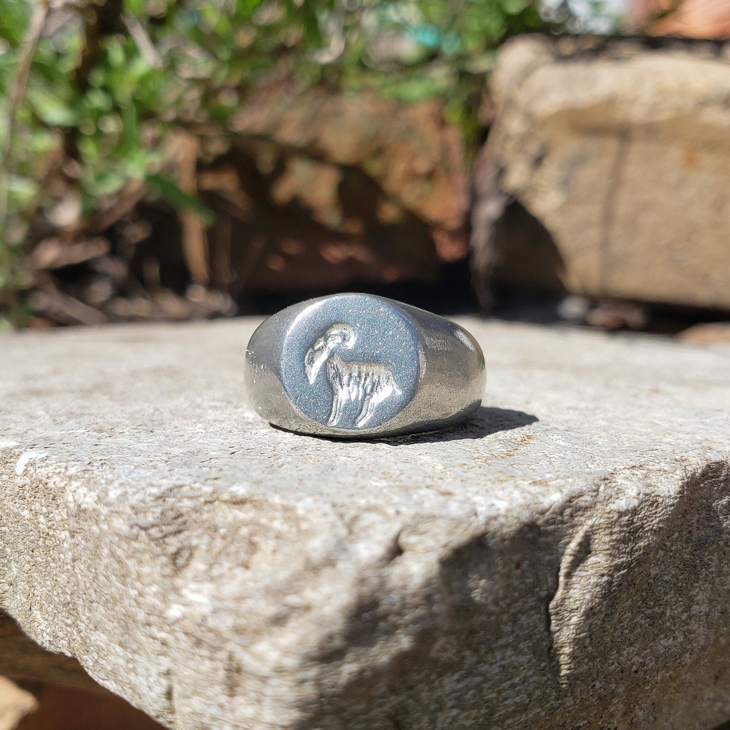 Ram wax seal signet ring