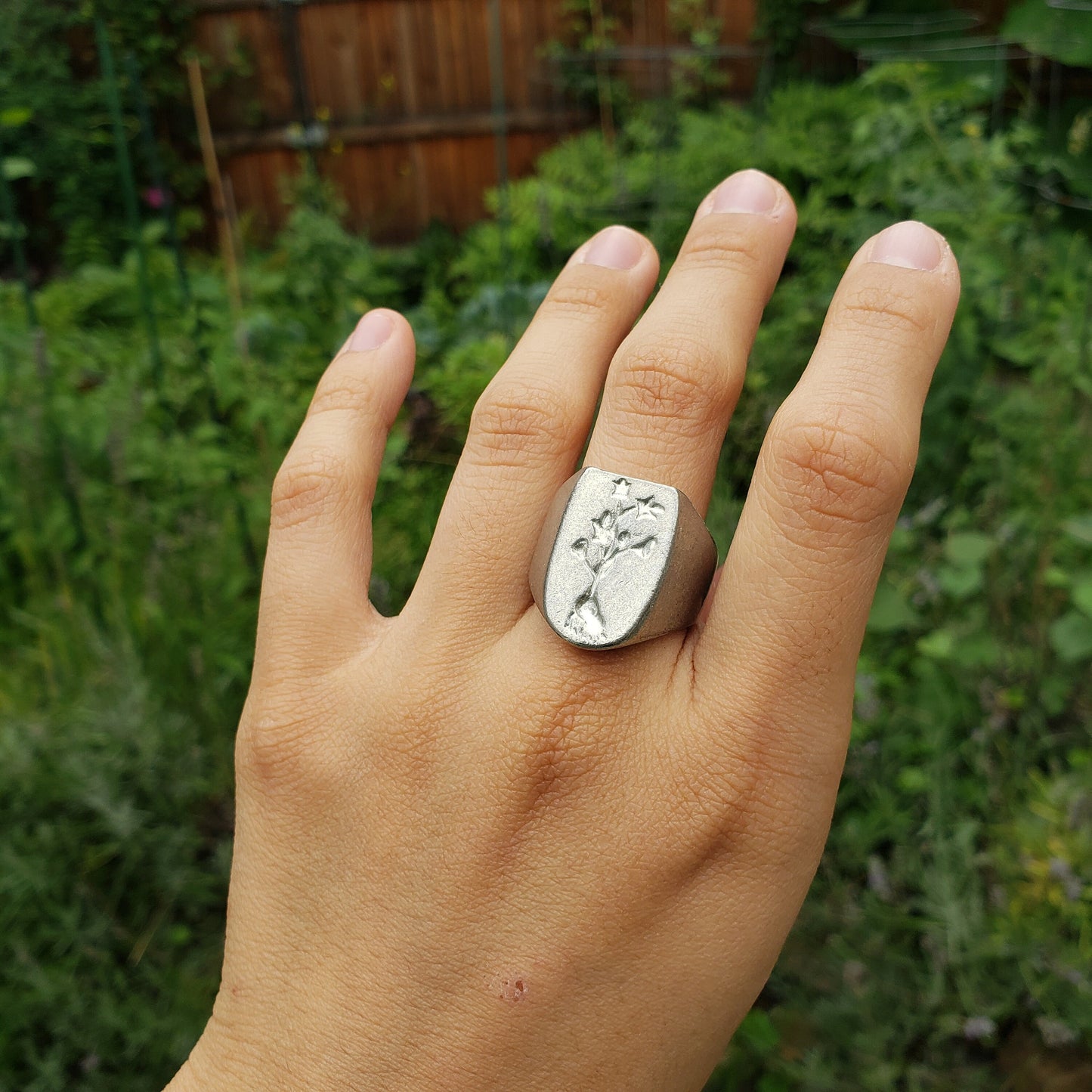 sweet potato wax seal signet ring