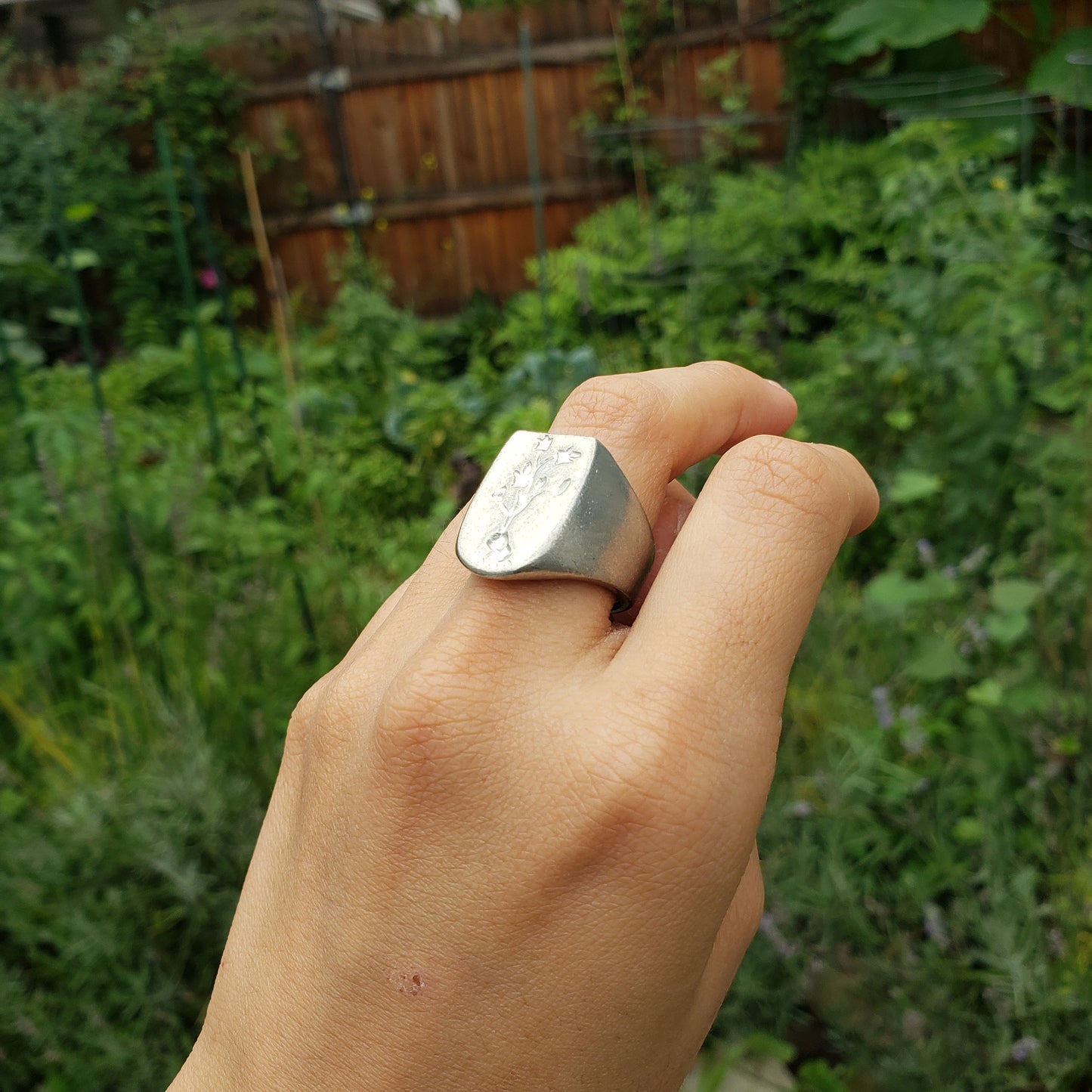 sweet potato wax seal signet ring