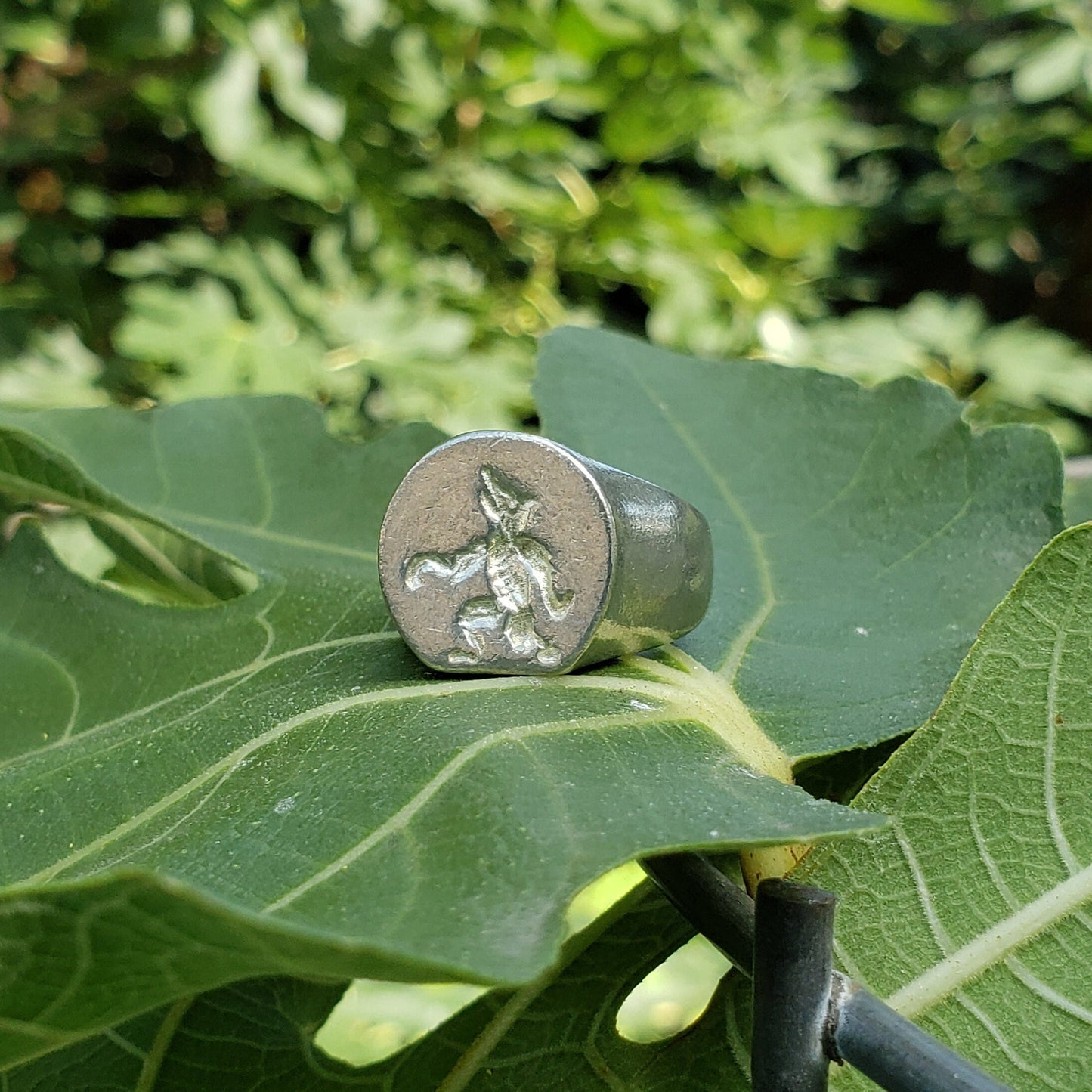 werewolf howl wax seal signet ring