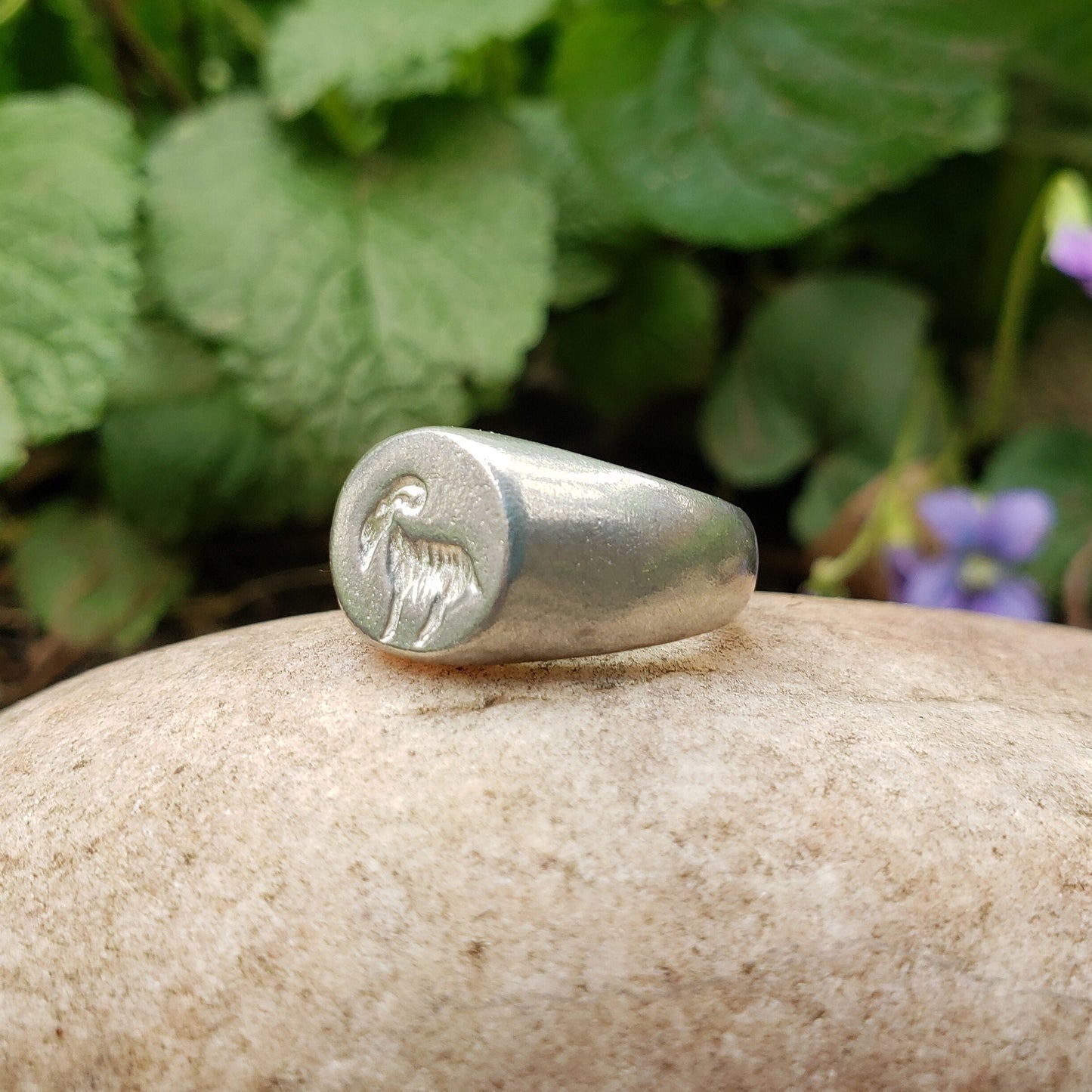 Ram wax seal signet ring