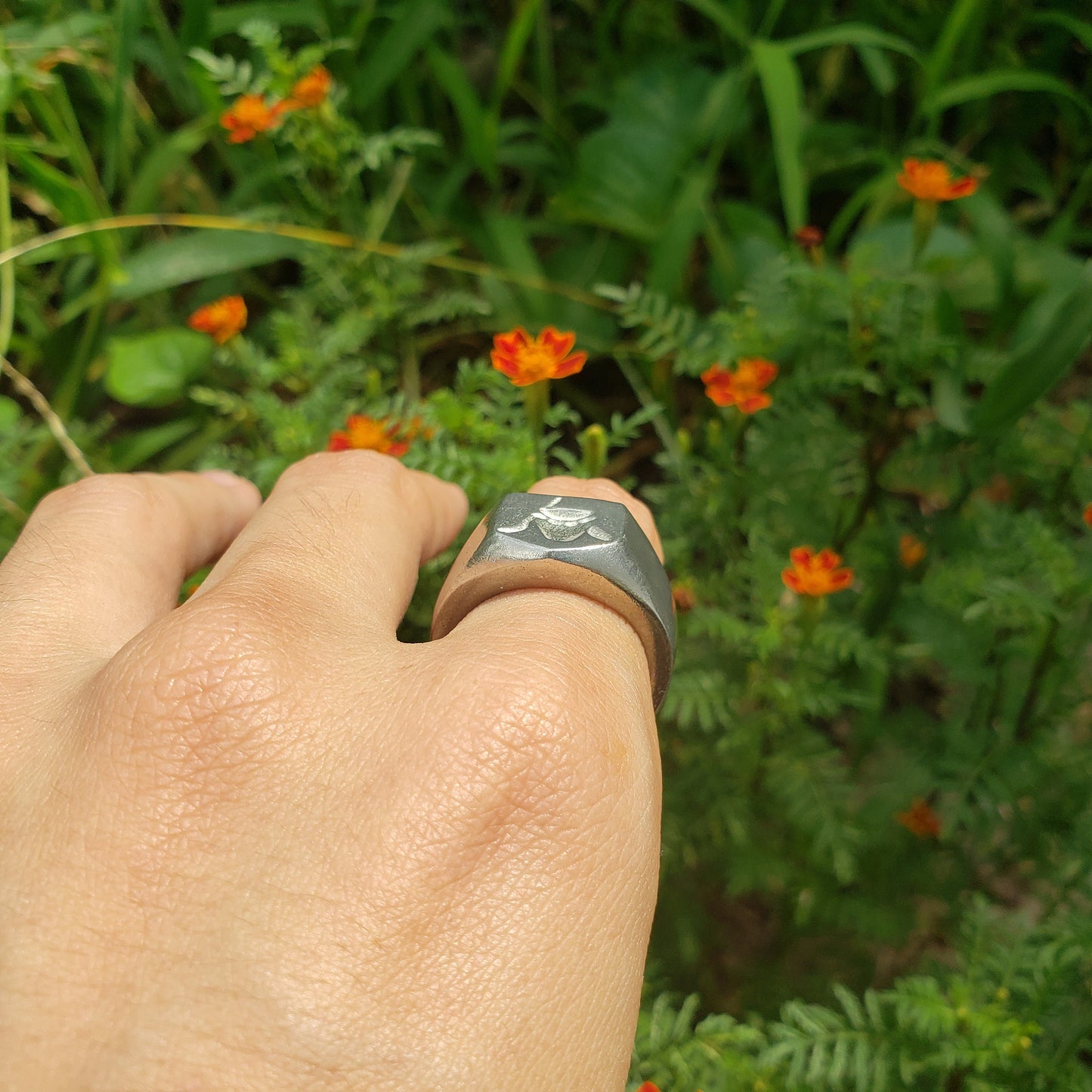 Jam jar wax seal signet ring