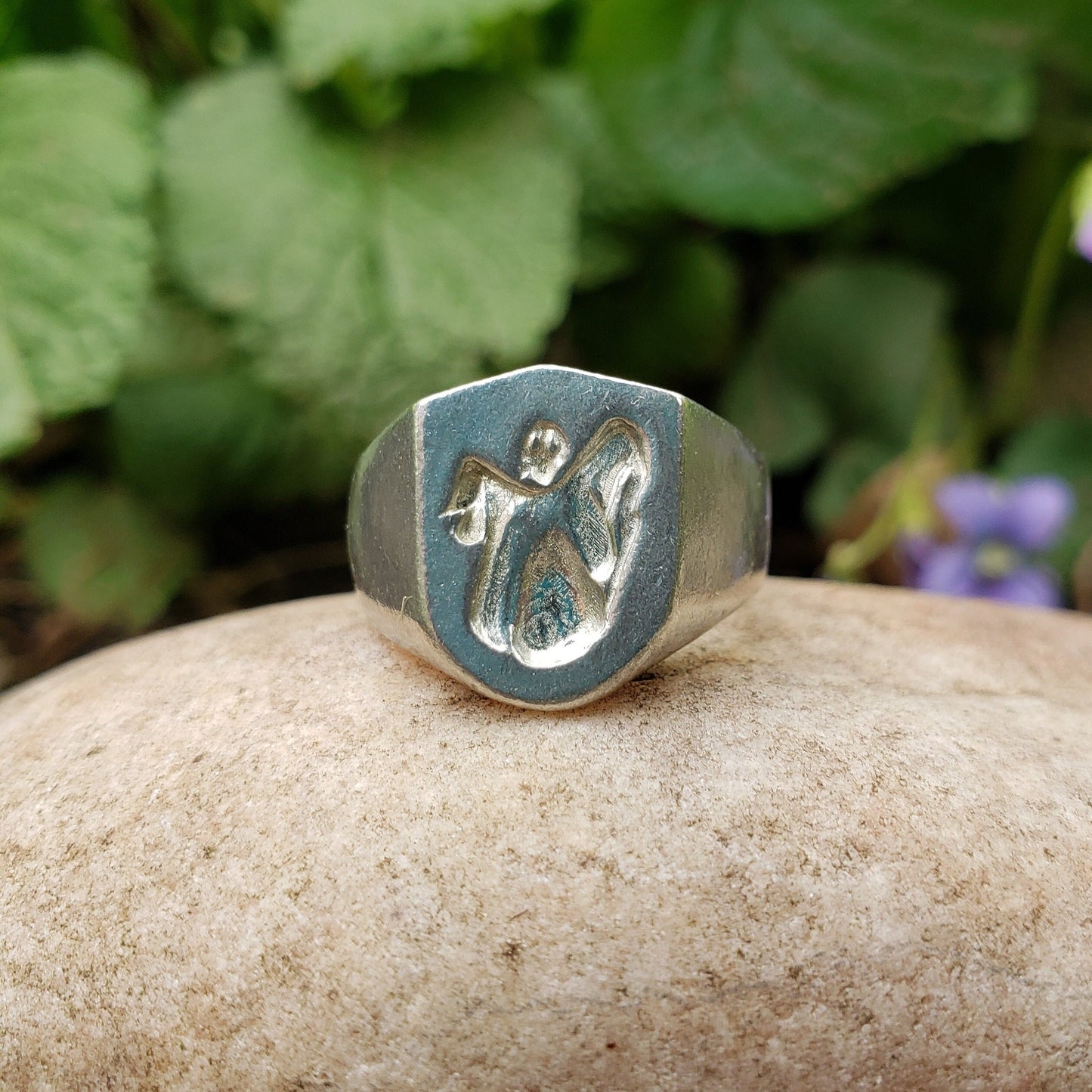 ghost wax seal signet ring