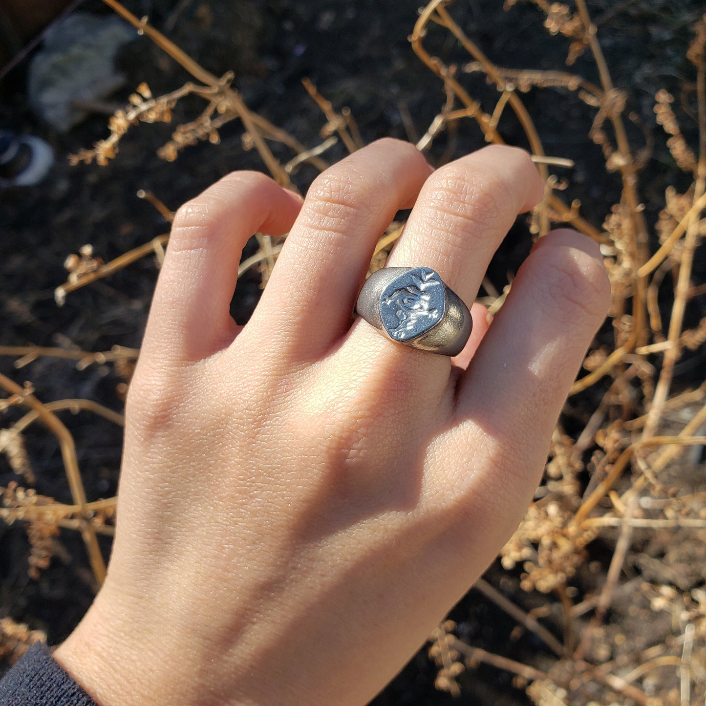 cyclopean root monster wax seal signet ring