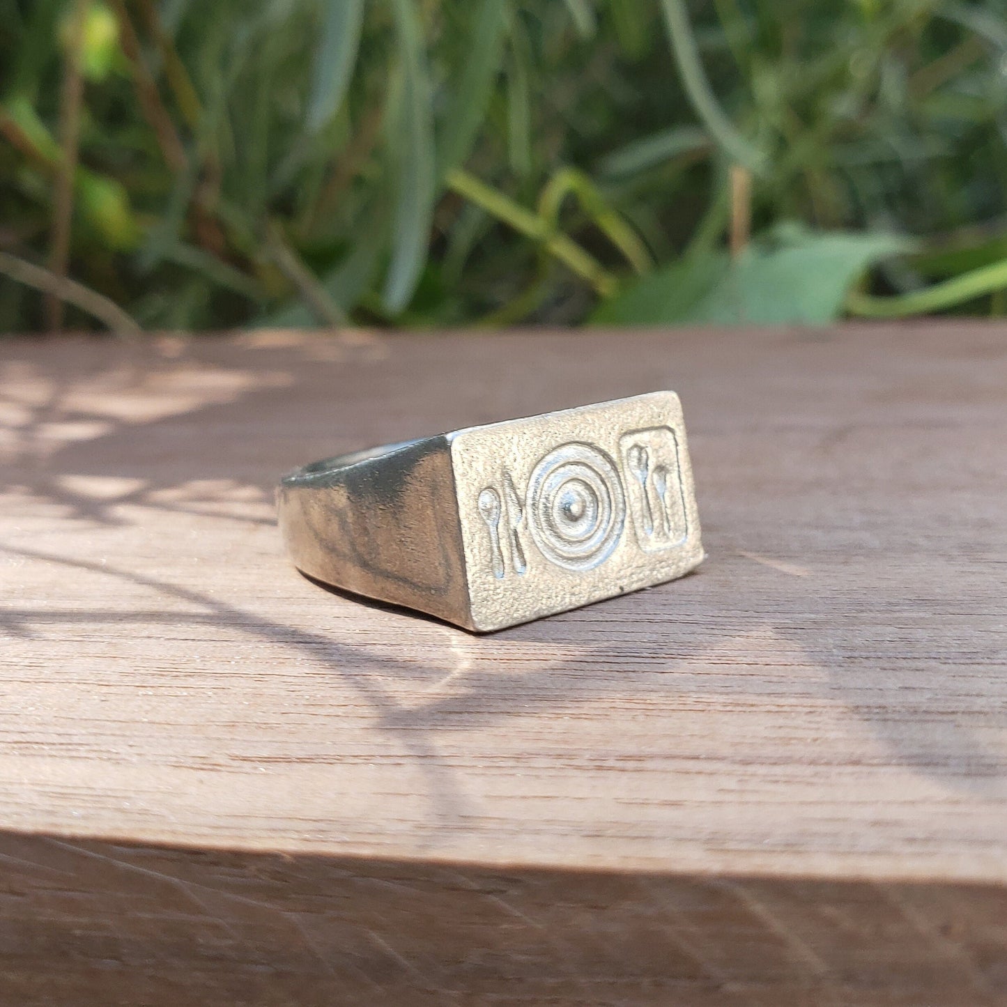 Place setting wax seal signet ring