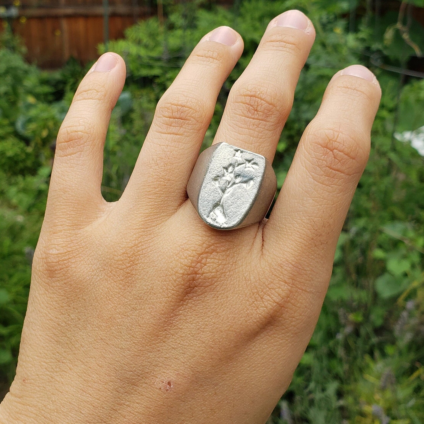 sweet potato wax seal signet ring