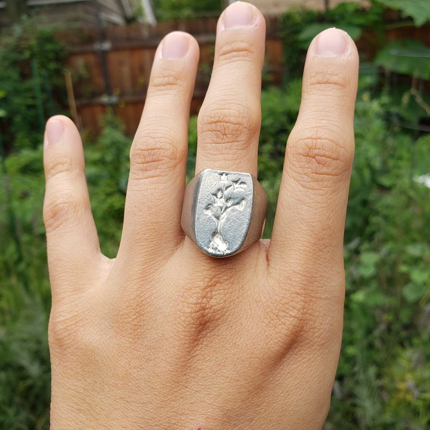 sweet potato wax seal signet ring