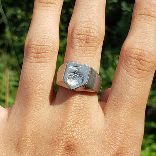 tomato wax seal signet ring