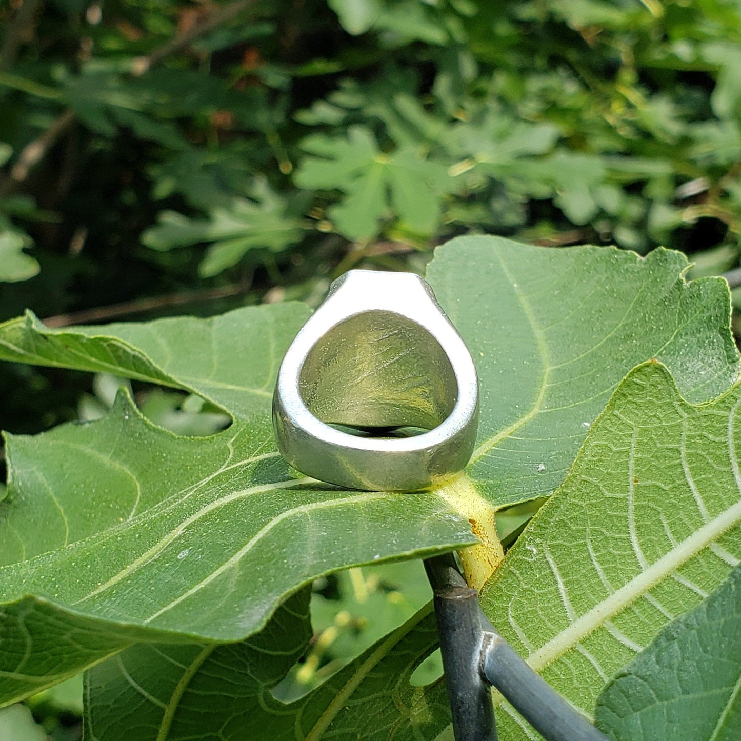 Daffodil wax seal signet ring