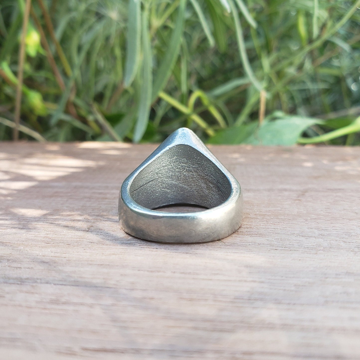 moustache and nose wax seal signet ring