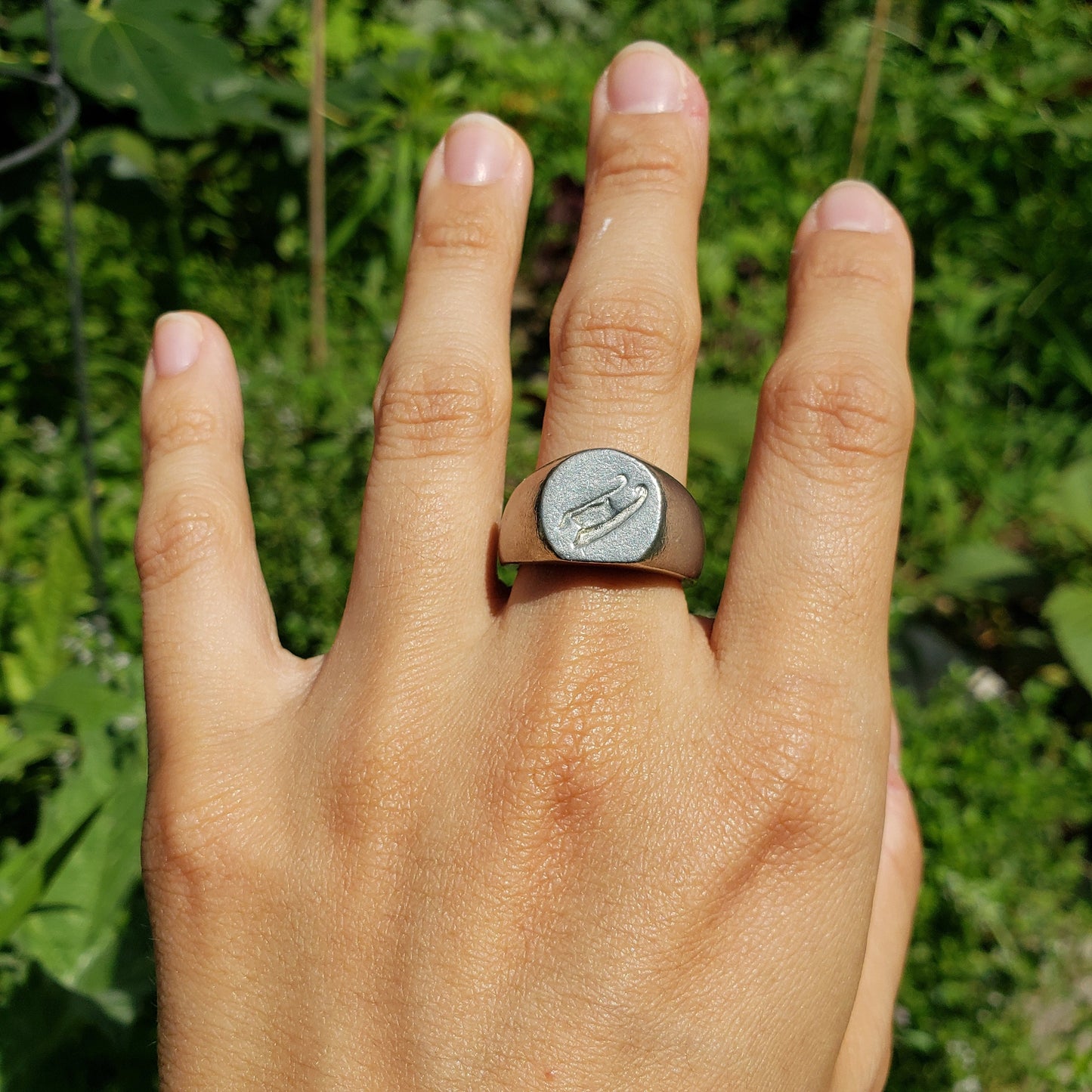 sled wax seal signet ring