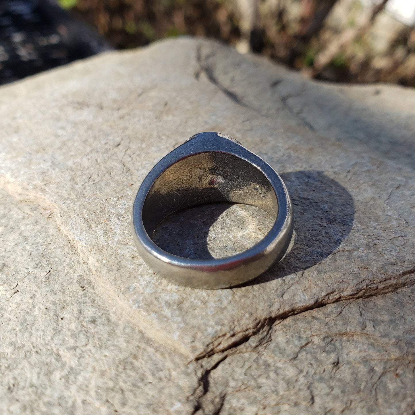 Cornucopia wax seal signet ring