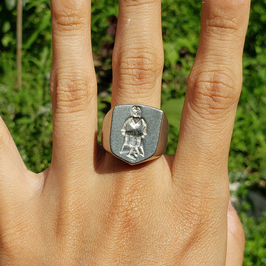 curtsy wax seal signet ring