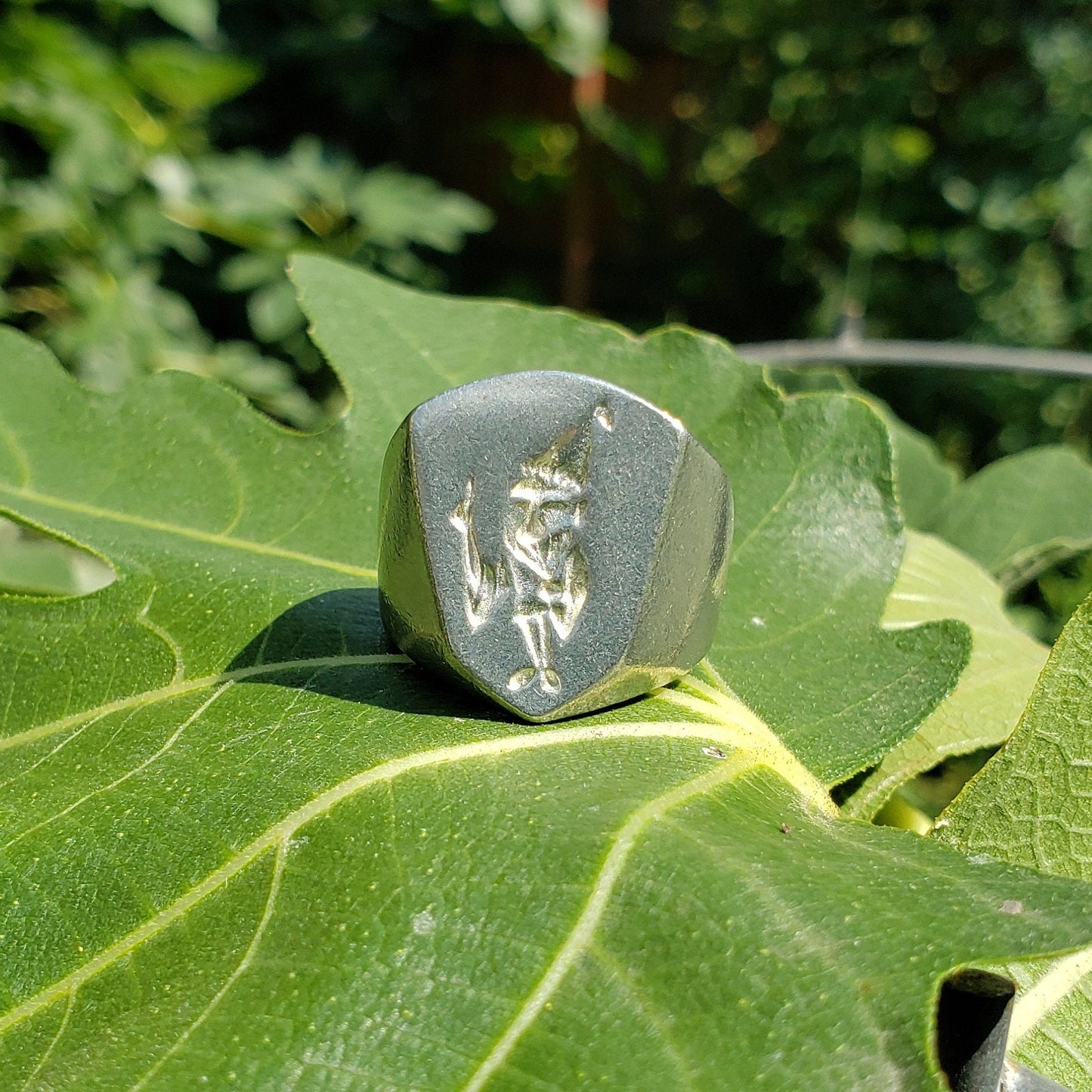 gnome wax seal signet ring