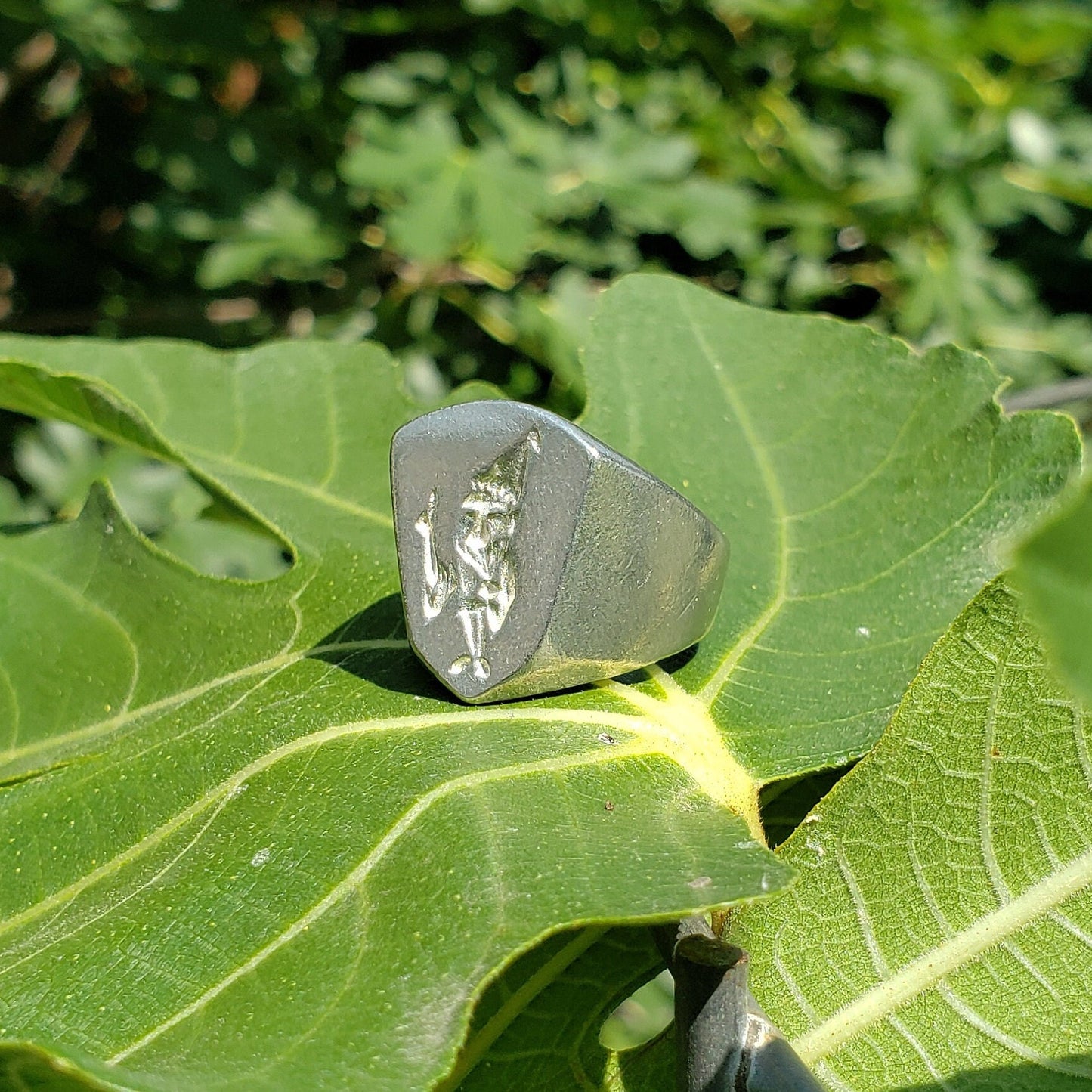 gnome wax seal signet ring