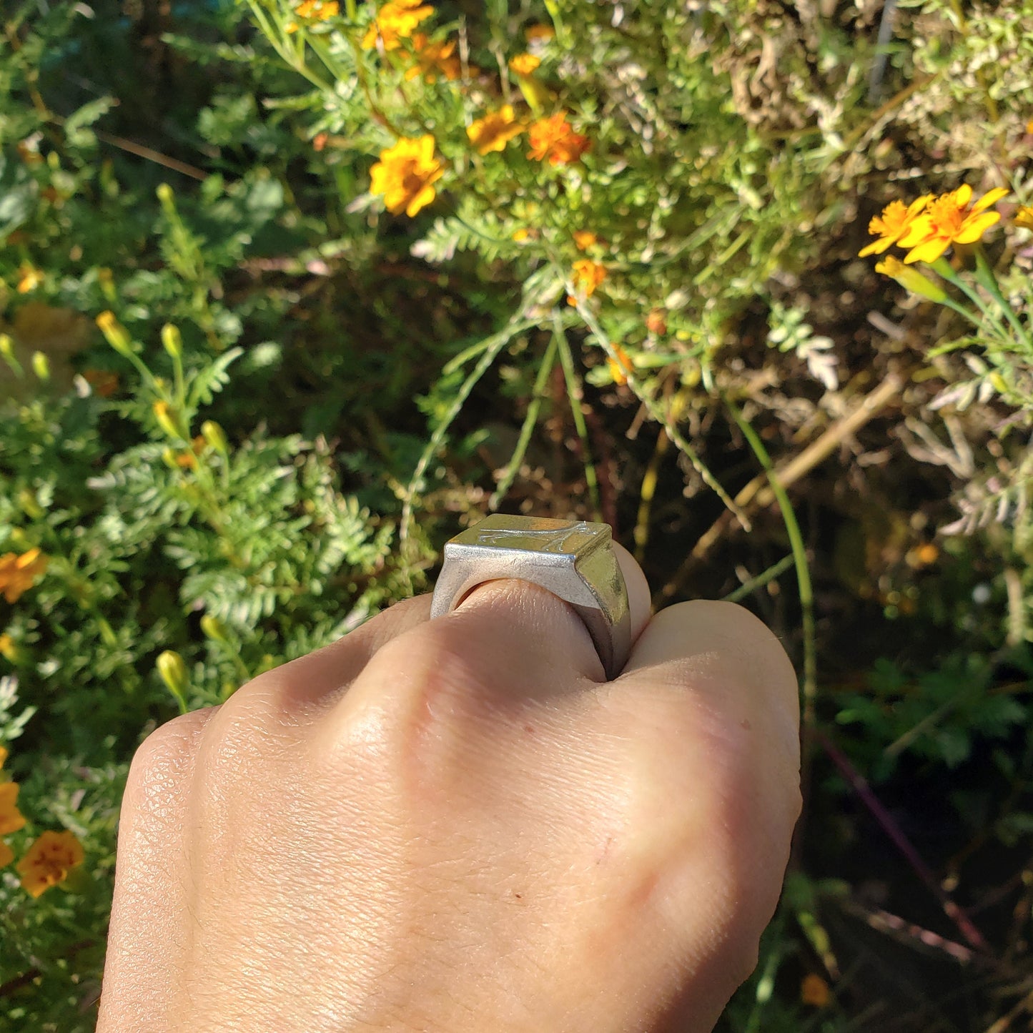 Hound wax seal signet ring