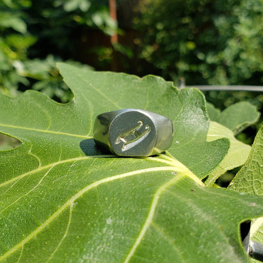 sled wax seal signet ring