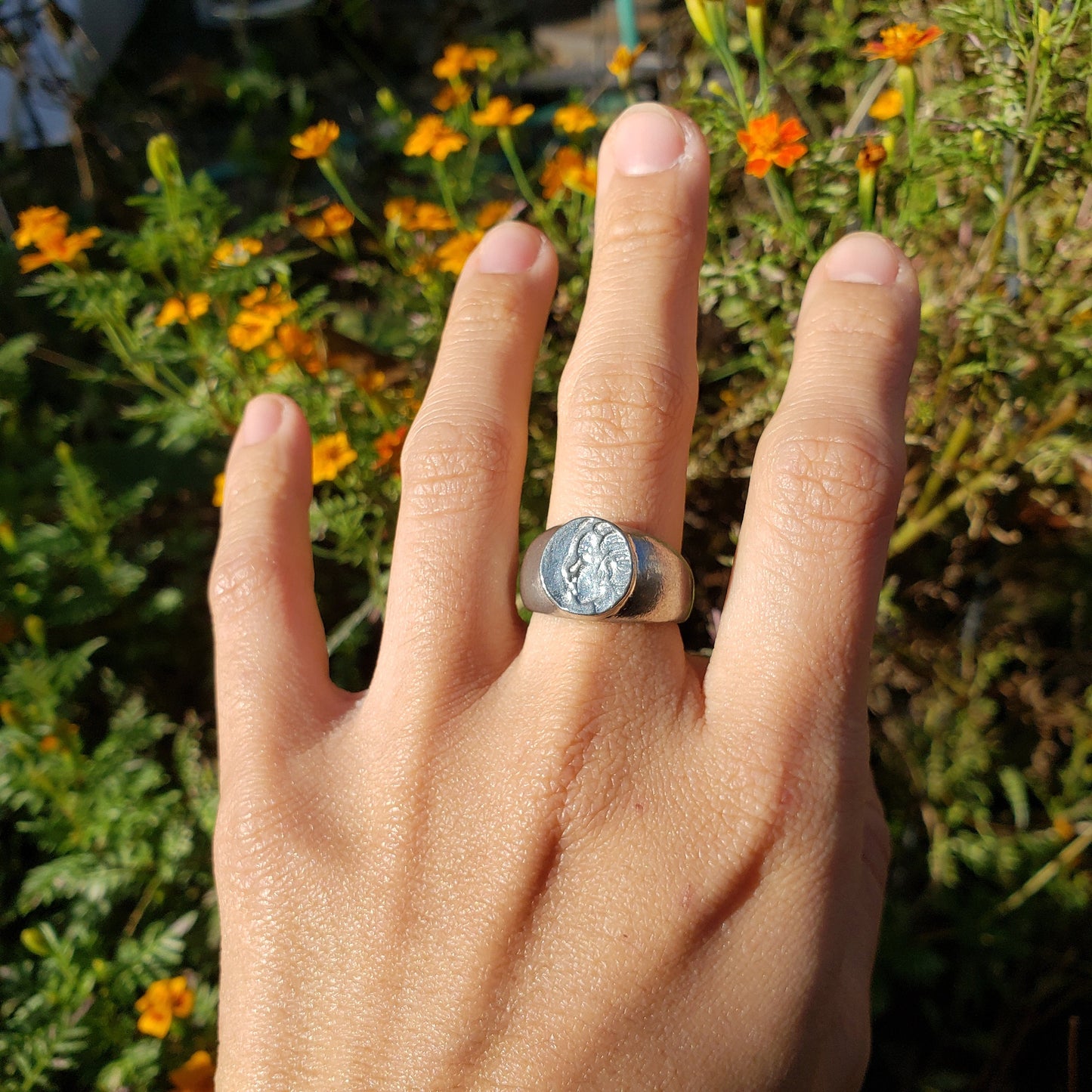 Fellatio small wax seal signet ring