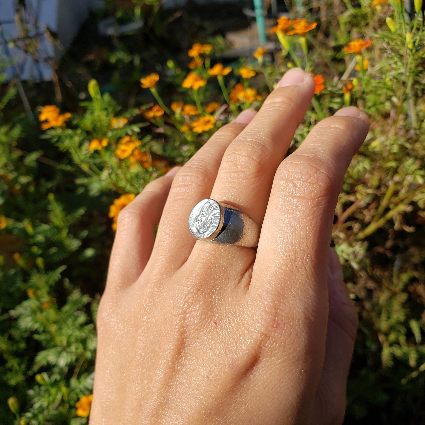 Fellatio small wax seal signet ring