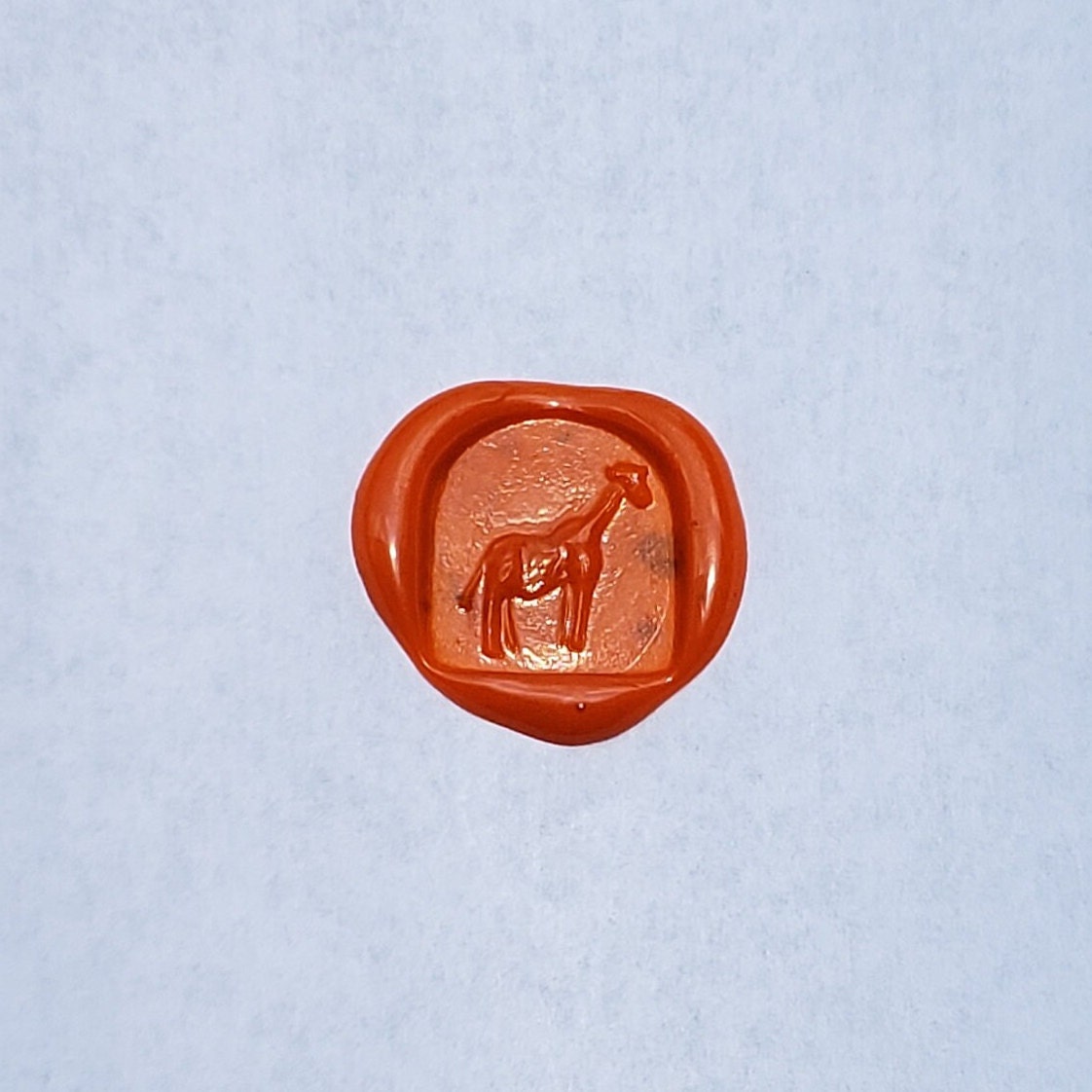 giraffe wax seal signet ring